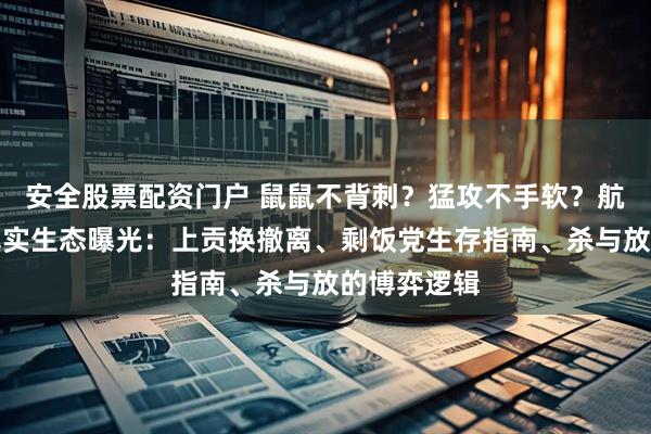 安全股票配资门户 鼠鼠不背刺?猛攻不手软?航天绝密局真实生态曝光:上贡换撤离、剩饭党生存指南、杀与放的博弈逻辑